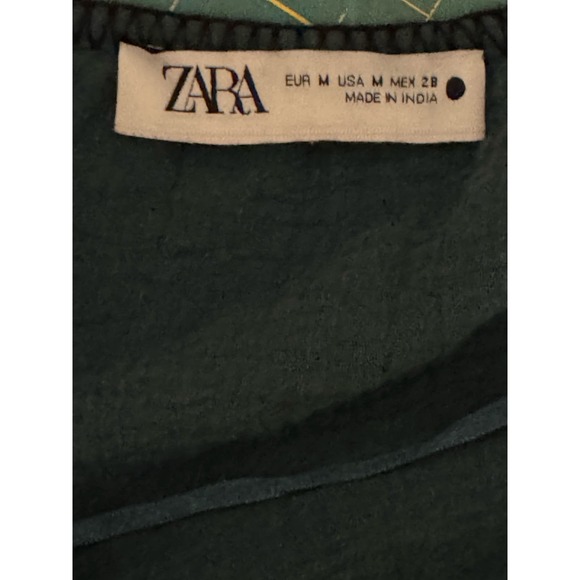 Zara Teal Embroidered Mini Dress - Picture 4 of 6